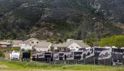 Empty RV trailers that attracted squatters in L.A. County now showing up in Riverside County